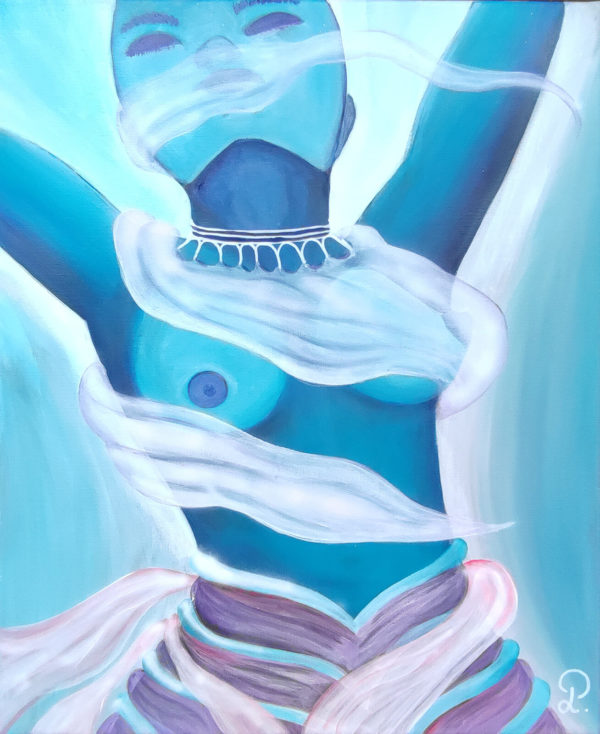 Femme nue voilée