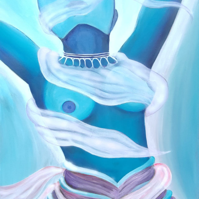 Femme nue voilée